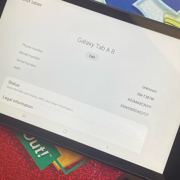 Samsung Galaxy Tablet A 8.0 Touchscreen - Picture 5 of 5